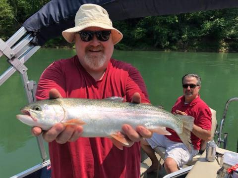 Mike and his trout.